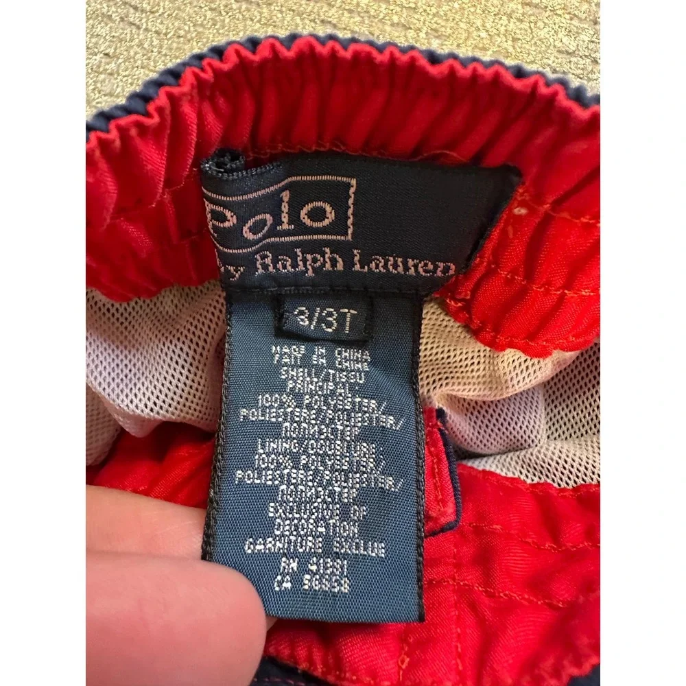 POLO RALPH LAUREN Toddler Boy Preppy Plaid Swim Trunks Bundle Summer Vacation 3T